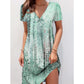 Women's Printed Short Sleeve Dress