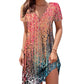 Women's Printed Short Sleeve Dress
