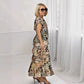 Women's Floral Print Tiered Maxi Dress