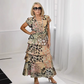 Women's Floral Print Tiered Maxi Dress