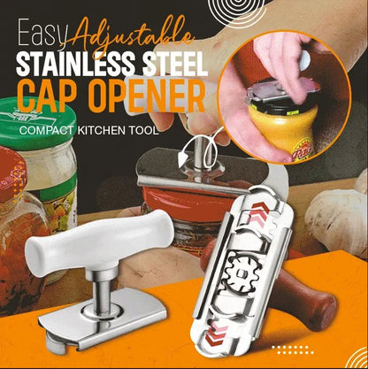 🔥 LAST DAY PROMOTION - 50%OFF 🔥 Easy Adjustable Stainless Steel Cap Opener