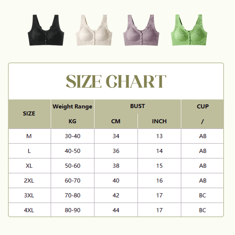 ⏳LAST WEEK SALE -ONLY £7.99!!!💚💐Front-Clasp Wire-Free Seamless Bra - Ultra-Soft Support with All-Day Comfort for a Smooth Silhouette 🌸✨