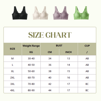 ⏳LAST WEEK SALE -ONLY £7.99!!!💚💐Front-Clasp Wire-Free Seamless Bra - Ultra-Soft Support with All-Day Comfort for a Smooth Silhouette 🌸✨