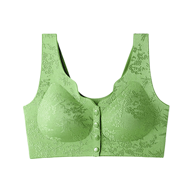 ⏳LAST WEEK SALE -ONLY £7.99!!!💚💐Front-Clasp Wire-Free Seamless Bra - Ultra-Soft Support with All-Day Comfort for a Smooth Silhouette 🌸✨