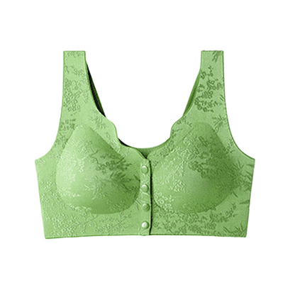 ⏳LAST WEEK SALE -ONLY £7.99!!!💚💐Front-Clasp Wire-Free Seamless Bra - Ultra-Soft Support with All-Day Comfort for a Smooth Silhouette 🌸✨