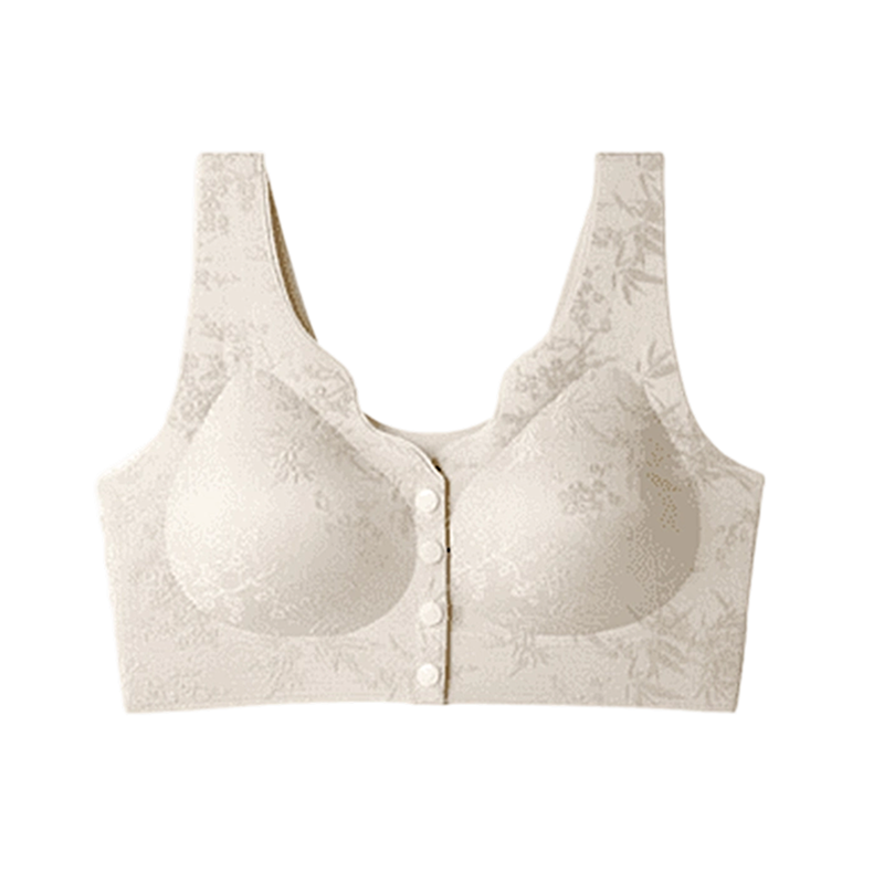 ⏳LAST WEEK SALE -ONLY £7.99!!!💚💐Front-Clasp Wire-Free Seamless Bra - Ultra-Soft Support with All-Day Comfort for a Smooth Silhouette 🌸✨