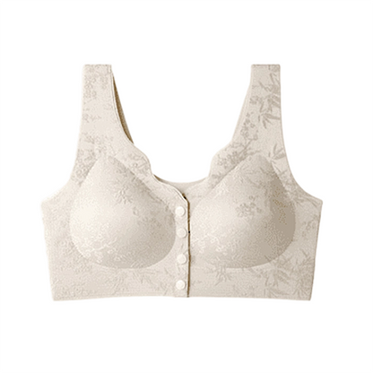 ⏳LAST WEEK SALE -ONLY £7.99!!!💚💐Front-Clasp Wire-Free Seamless Bra - Ultra-Soft Support with All-Day Comfort for a Smooth Silhouette 🌸✨