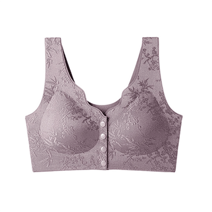 ⏳LAST WEEK SALE -ONLY £7.99!!!💚💐Front-Clasp Wire-Free Seamless Bra - Ultra-Soft Support with All-Day Comfort for a Smooth Silhouette 🌸✨