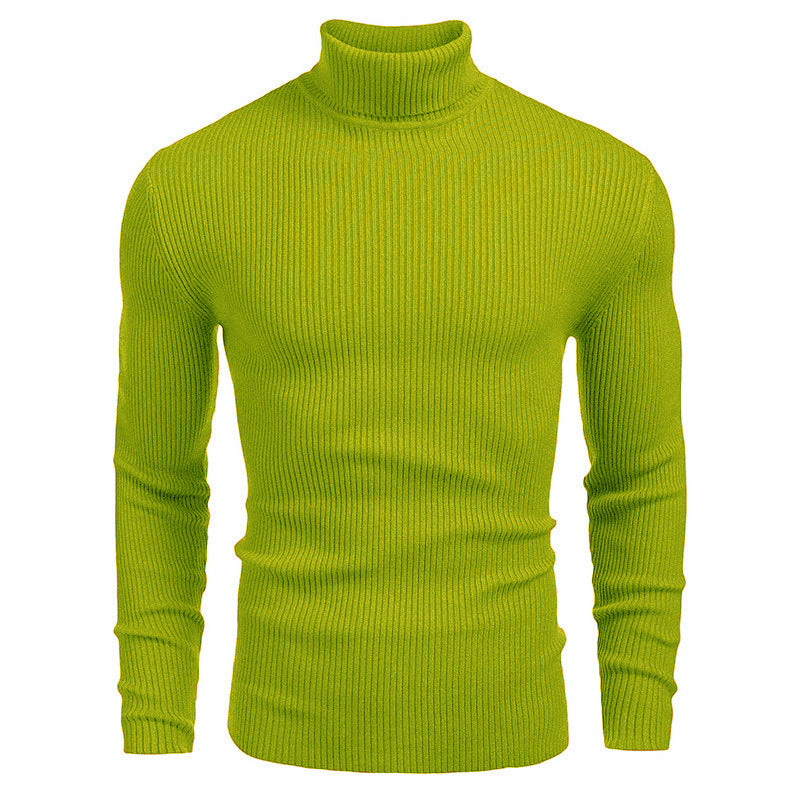 👔Slim & Versatile, 13 Colors🧶 Men's Turtleneck Sweater – Classic Solid, Business & Casual ✨