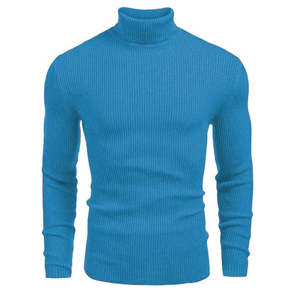 👔Slim & Versatile, 13 Colors🧶 Men's Turtleneck Sweater – Classic Solid, Business & Casual ✨
