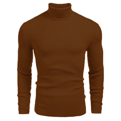 👔Slim & Versatile, 13 Colors🧶 Men's Turtleneck Sweater – Classic Solid, Business & Casual ✨