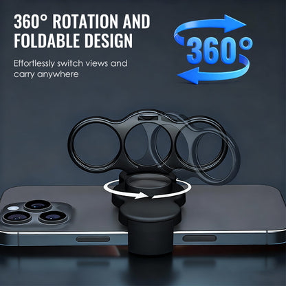 🥳2026 HOT SALE🥳💞50K+ SOLD!💥Dual-Ring Three-Finger Back Clip Holder🎒✨
