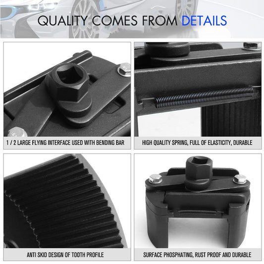 💢Szabályozható olajszűrő kulcs eltávolító eszköz