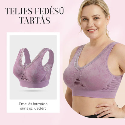 💖Kényelmes, tartást adó, légáteresztő melltartó érett nőknek