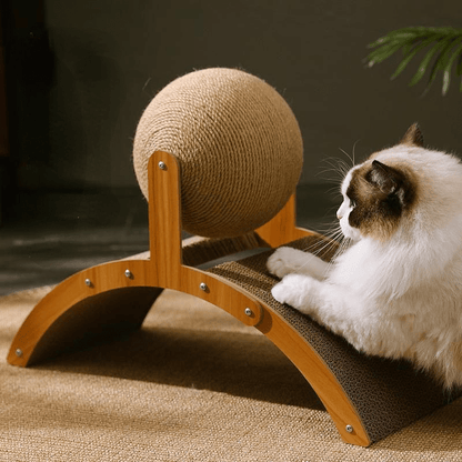 🐱50% ΕΚΠΤΩΣΗ ΤΩΡΑ! 💖 Φυσική μπάλα ξυσίματος από σιζάλ με χαρτόνι – Ικανοποιεί το ξύσιμο, ανθεκτικό σιζάλ και προστατεύει τα έπιπλα 🧶