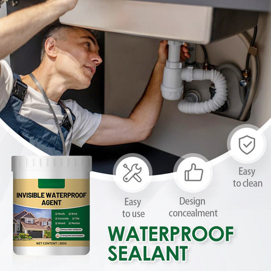 💧🛠️ Διαφανές αδιάβροχο στεγανωτικό για επισκευή διαρροών