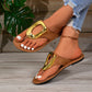 👡Γυναικεία φλατ σανδάλια με slip-on στρινγκ✨