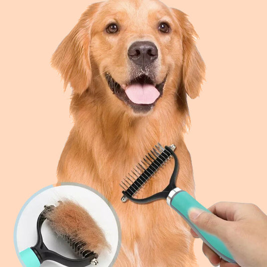 🐾 Ειδική προσφορά περιορισμένης διάρκειας🐕Δίπλευρη Βούρτσα Απομάκρυνσης Νεκρής Τρίχας για Κατοικίδια🐈