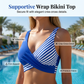 ⏳Ειδική προσφορά περιορισμένης διάρκειας👙Μαγιό μπικίνι δύο τεμαχίων με χρωματικό μπλοκ και ρίγες👙
