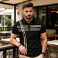 👔Ανδρικό Ριγέ Μπλούζα με Γιακά
