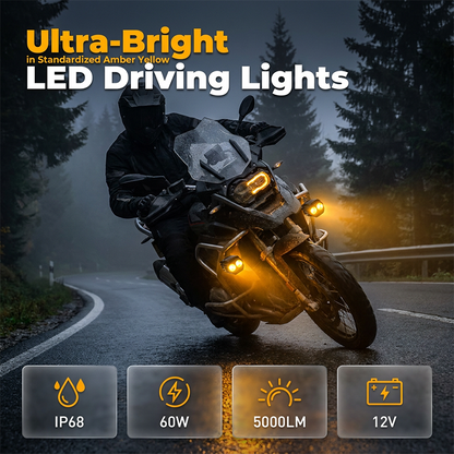 ⚡50% ΕΚΠΤΩΣΗ! Διπλό Φως LED Μοτοσικλέτας 🏍️