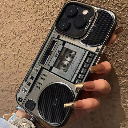 📻Θήκη τηλεφώνου για ρετρό κασετόφωνο Boombox
