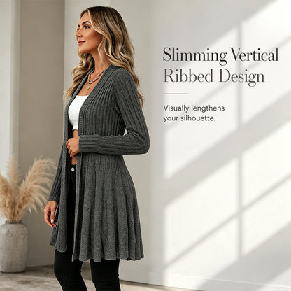 🌸🧥New Arrivals - Elegant Open Cardigan with Knit Texture – Soft Comfort and Versatile Style for Any Occasion