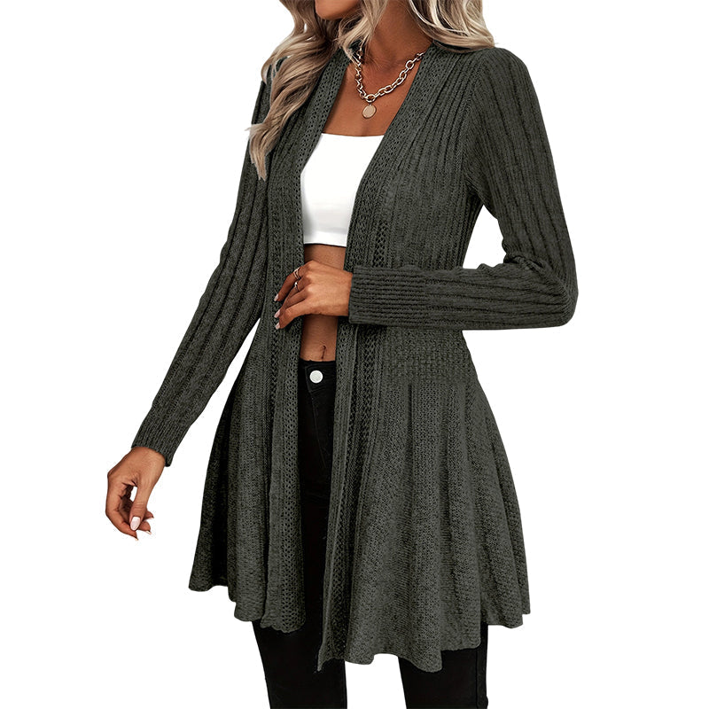 🌸🧥New Arrivals - Elegant Open Cardigan with Knit Texture – Soft Comfort and Versatile Style for Any Occasion