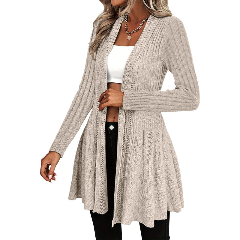 🌸🧥New Arrivals - Elegant Open Cardigan with Knit Texture – Soft Comfort and Versatile Style for Any Occasion