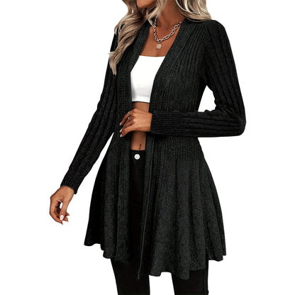 🌸🧥New Arrivals - Elegant Open Cardigan with Knit Texture – Soft Comfort and Versatile Style for Any Occasion