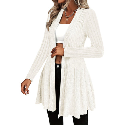 🌸🧥New Arrivals - Elegant Open Cardigan with Knit Texture – Soft Comfort and Versatile Style for Any Occasion