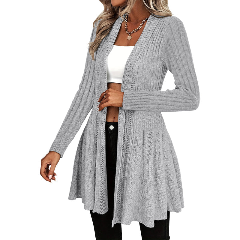🌸🧥New Arrivals - Elegant Open Cardigan with Knit Texture – Soft Comfort and Versatile Style for Any Occasion