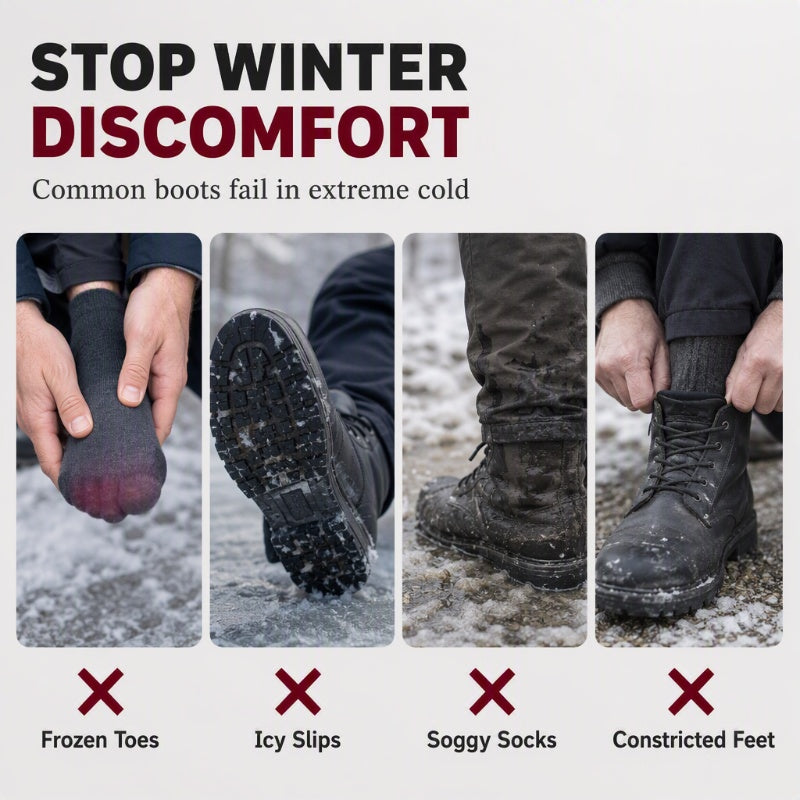 ❄️  Warm Slip-On Snow Boots – Cosy Comfort & Winter Protection