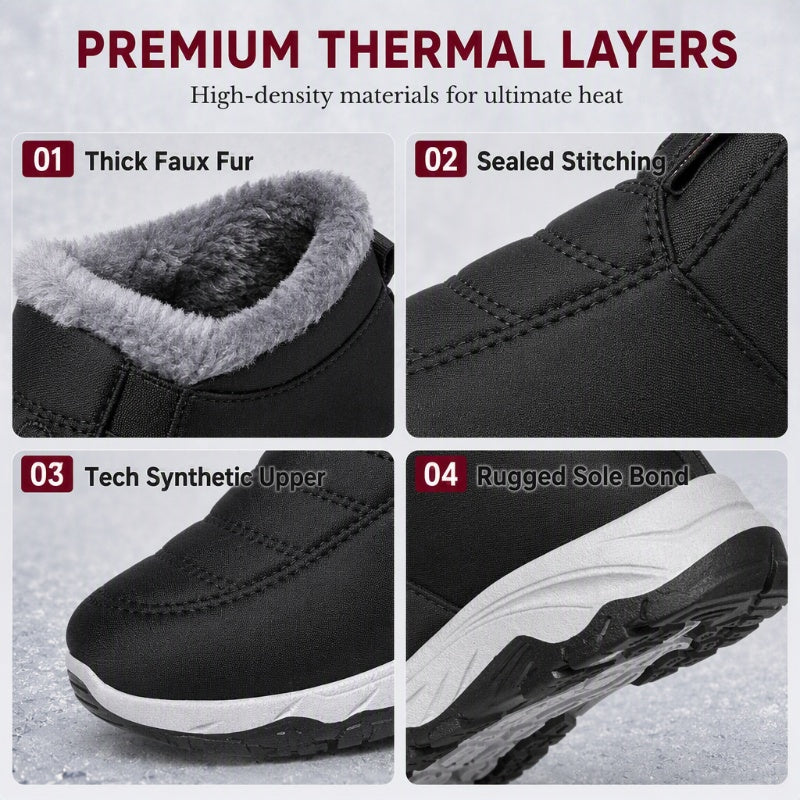 ❄️  Warm Slip-On Snow Boots – Cosy Comfort & Winter Protection