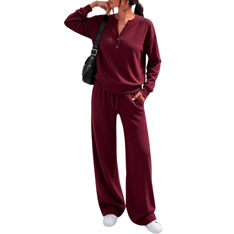 👗✨Women's Effortless Top & Wide-leg Pants Set✨𝘉𝘶𝘺 𝘢𝘯𝘺 2 𝘢𝘯𝘥 𝘨𝘦𝘵 𝘢𝘯 𝘦𝘹𝘵𝘳𝘢 10% 𝘥𝘪𝘴𝘤𝘰𝘶𝘯𝘵