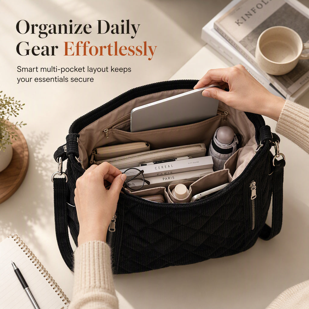 👜 More Space, Less Clutter | Women's Quilted 3-Way Shoulder Bag✨𝘉𝘶𝘺 𝘢𝘯𝘺 2 𝘢𝘯𝘥 𝘨𝘦𝘵 𝘢𝘯 𝘦𝘹𝘵𝘳𝘢 10% 𝘥𝘪𝘴𝘤𝘰𝘶𝘯𝘵