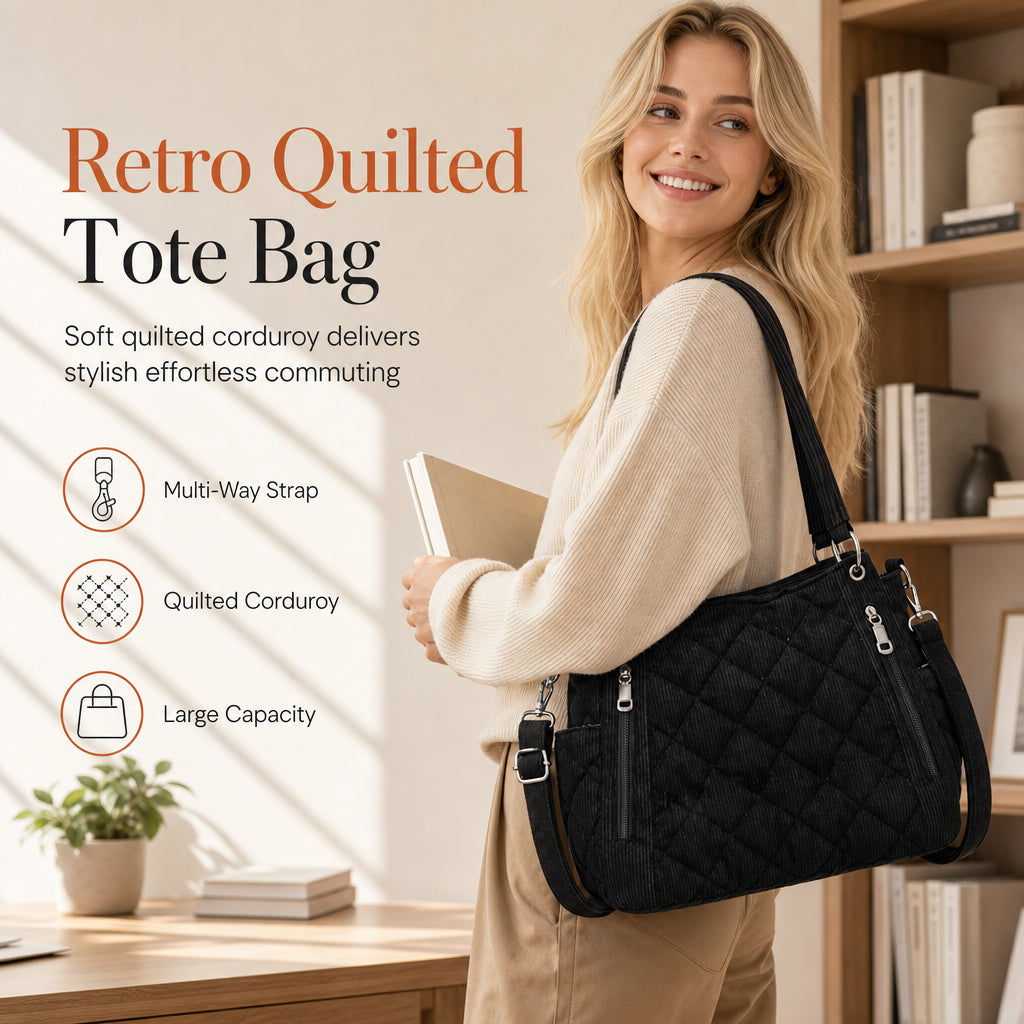 👜 More Space, Less Clutter | Women's Quilted 3-Way Shoulder Bag✨𝘉𝘶𝘺 𝘢𝘯𝘺 2 𝘢𝘯𝘥 𝘨𝘦𝘵 𝘢𝘯 𝘦𝘹𝘵𝘳𝘢 10% 𝘥𝘪𝘴𝘤𝘰𝘶𝘯𝘵