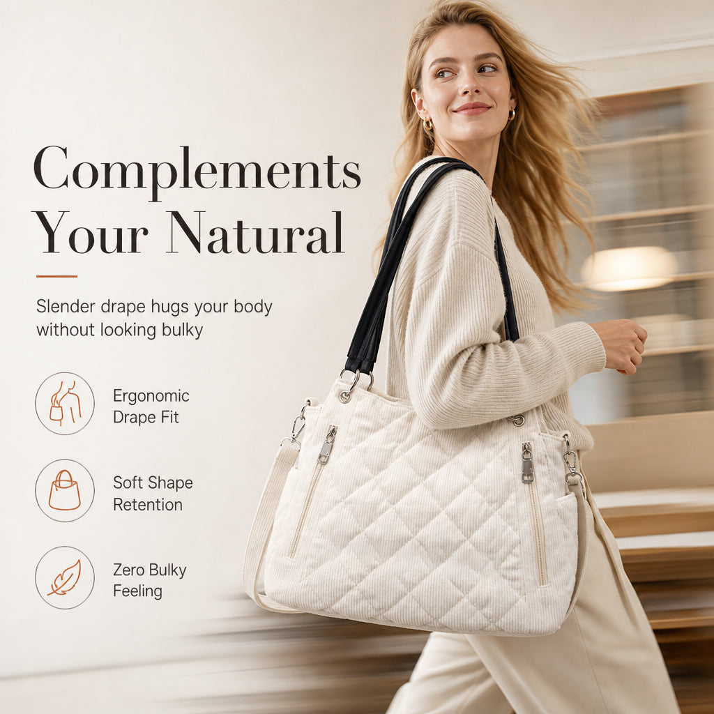 👜 More Space, Less Clutter | Women's Quilted 3-Way Shoulder Bag✨𝘉𝘶𝘺 𝘢𝘯𝘺 2 𝘢𝘯𝘥 𝘨𝘦𝘵 𝘢𝘯 𝘦𝘹𝘵𝘳𝘢 10% 𝘥𝘪𝘴𝘤𝘰𝘶𝘯𝘵