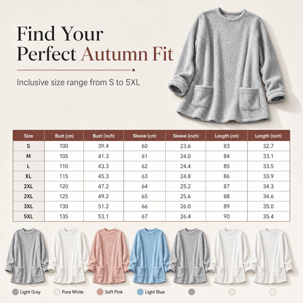 🔥☁️ Cozy Warmth, Easy Everyday Style | Women's Brushed-Lined Pocket Top
