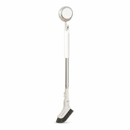 🧹✨ Extendable Floor Scrub Brush – Long Handle & 2cm Slim Head for Tight Corners