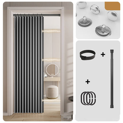 No-Drill Magnetic Accordion Door Curtain