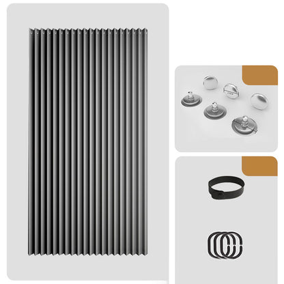No-Drill Magnetic Accordion Door Curtain