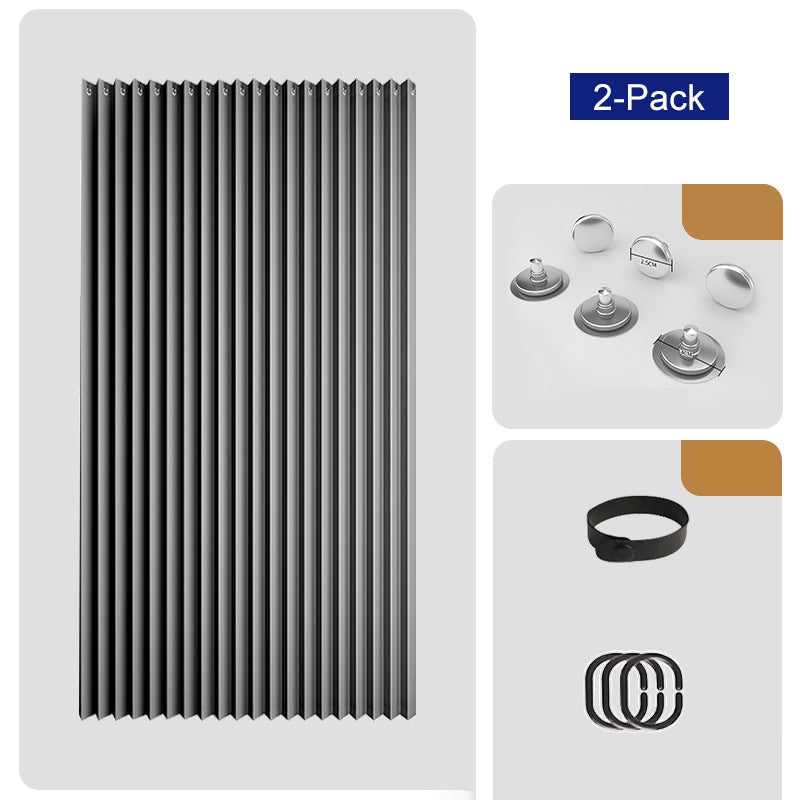 No-Drill Magnetic Accordion Door Curtain
