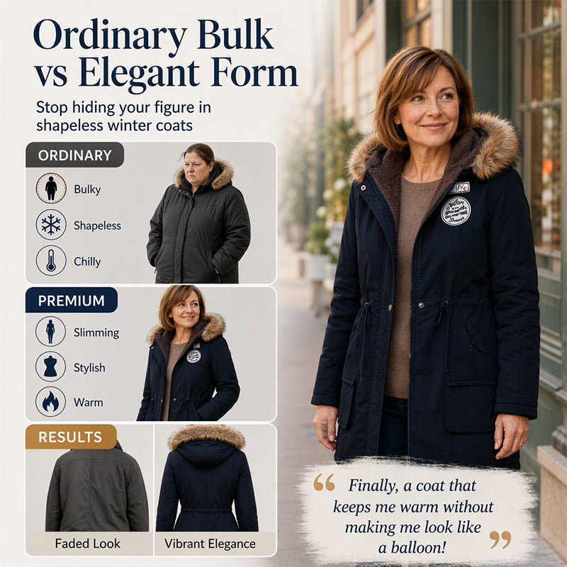 🧥 Women's Parka Jacket – 🍂☁️ Hooded Design & Warm Lining | Wind & Cold Protection, Easy Outings ✨