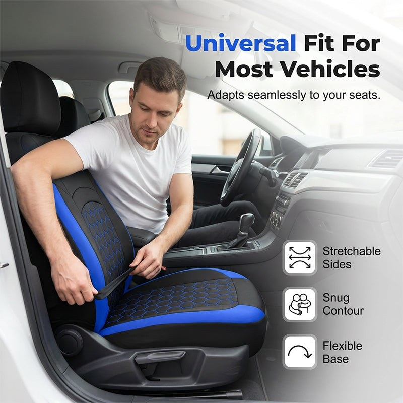 Universal 9-Piece Car Seat Cover Set for 5-Seat Vehicles