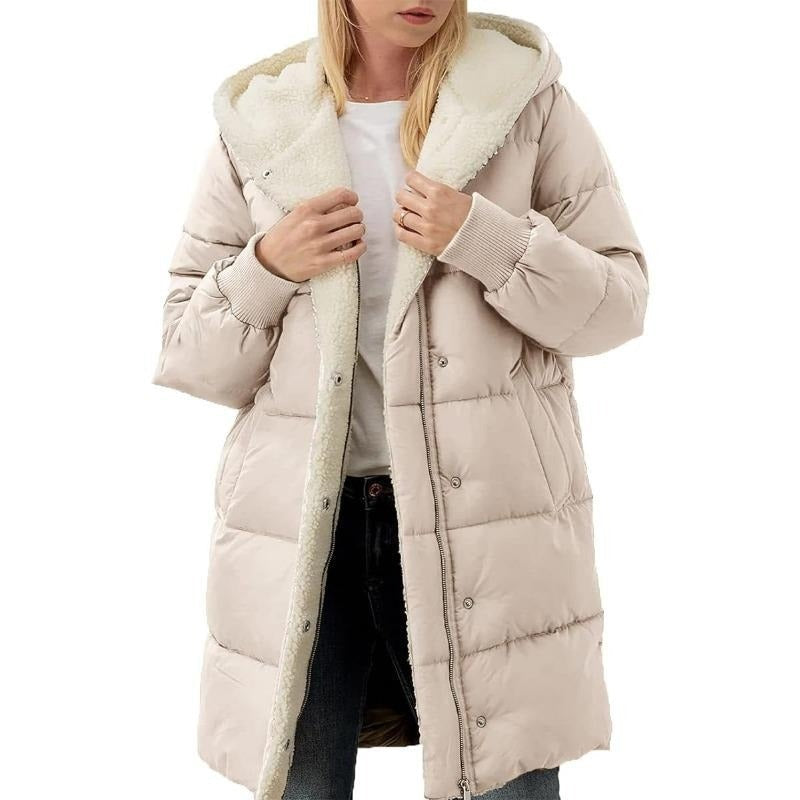🥳🎉New Season Essentials!!🎉Women's Mid-Length Padded Coat with Hood
