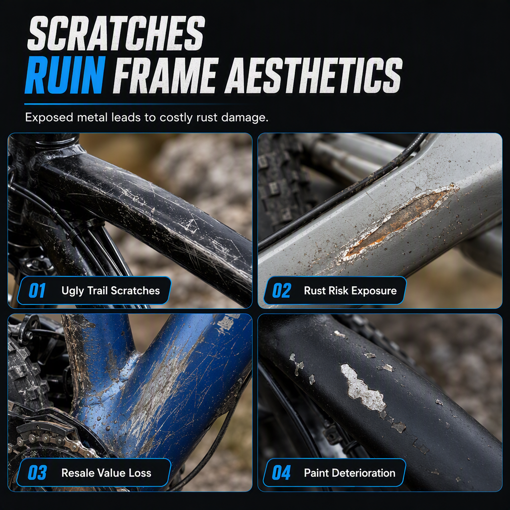 📢📢BUY 1 GET 1 FREE !! ⏰Bicycle Frame Paint Touch-Up Paste with Brush for Mountain Bike Scratch and Wear Repair