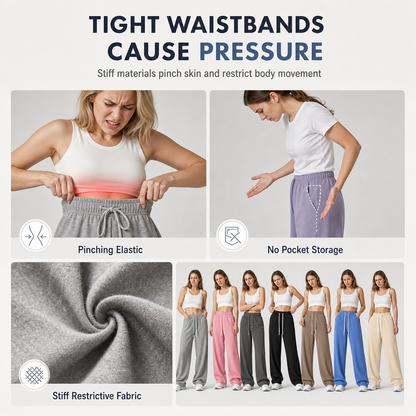 👖Women's Casual Loose Wide-Leg Sweatpants