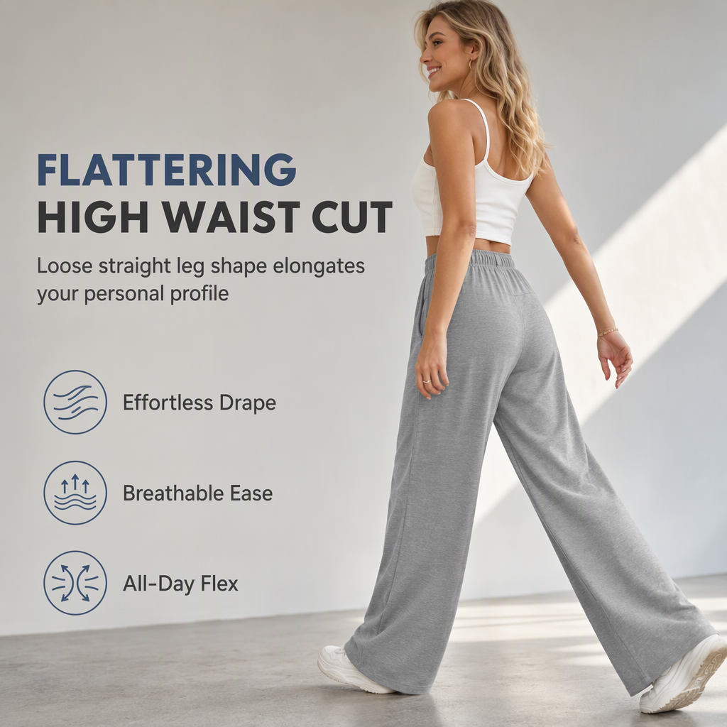 👖Women's Casual Loose Wide-Leg Sweatpants