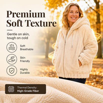🔥☁️Soft & Skin-Friendly, Everyday Casual🧥 Women's Hooded Jacket – Comfortable Fabric & Relaxed Fit ✨